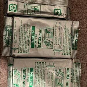 Fujifilm Instax Mini Film Packs - Green and Silver